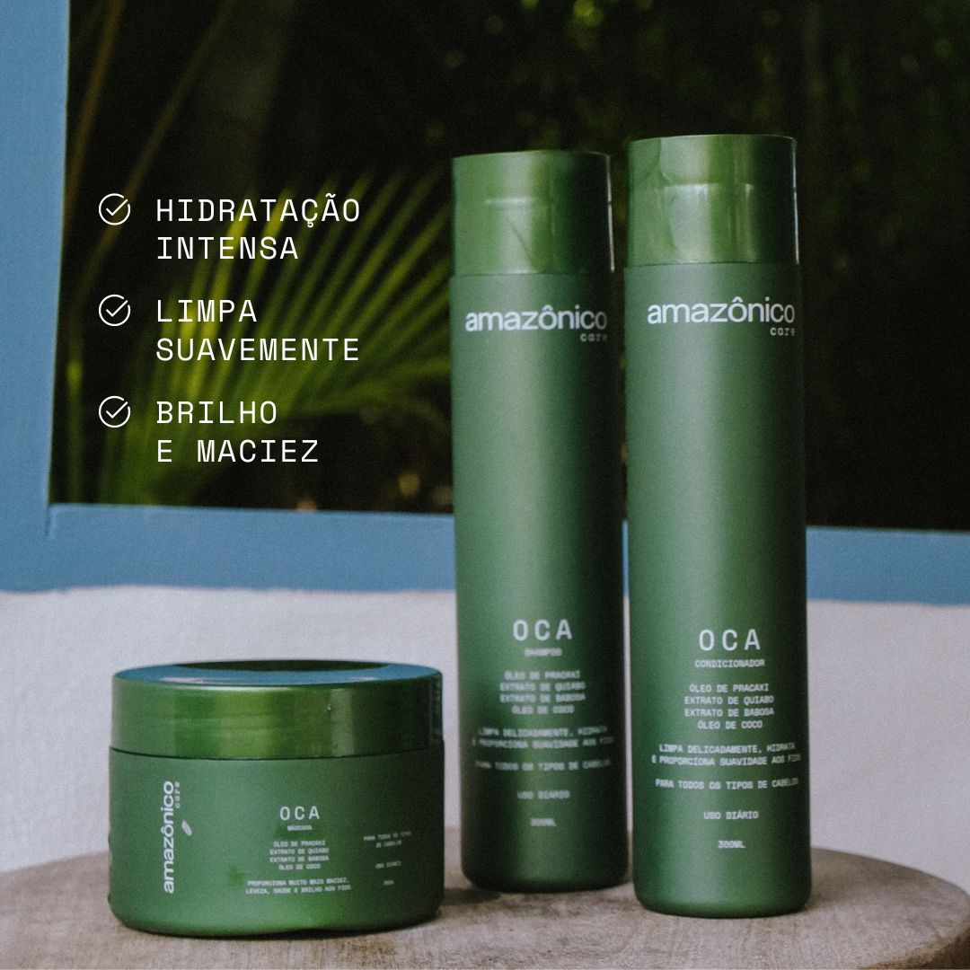 Kit Oca Shampoo + Condicionador + Máscara + Leave-in BB Cream | Amazônico Care