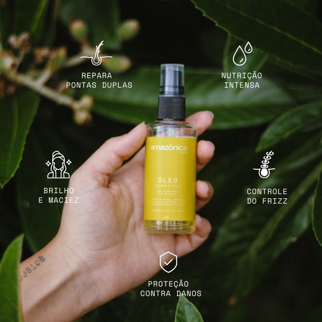 Kit Raízes Shampoo + Máscara + Condicionador + Tônico + Óleo reparador de pontas | Amazônico Care