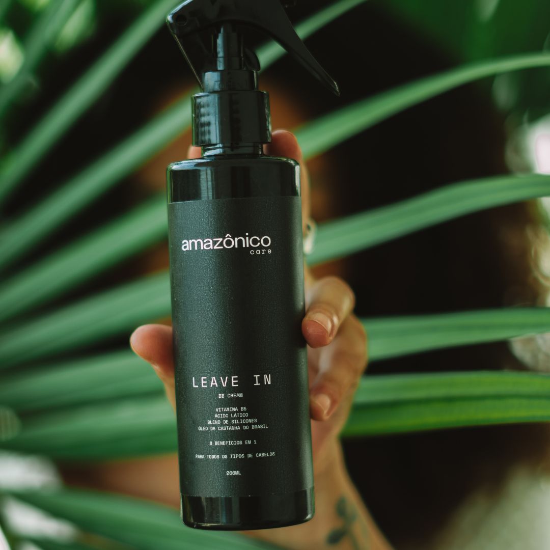 Kit Liso + Leave-in + Óleo Reparador | Amazônico Care
