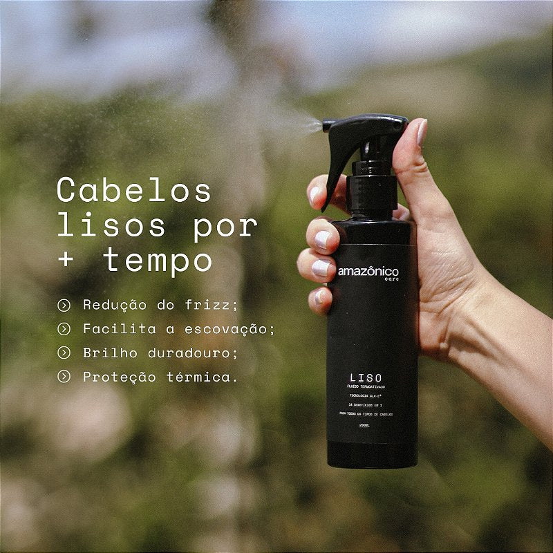 Kit Raízes Shampoo + Máscara + Condicionador + Tônico + Liso Fluido Termoativo | Amazônico Care