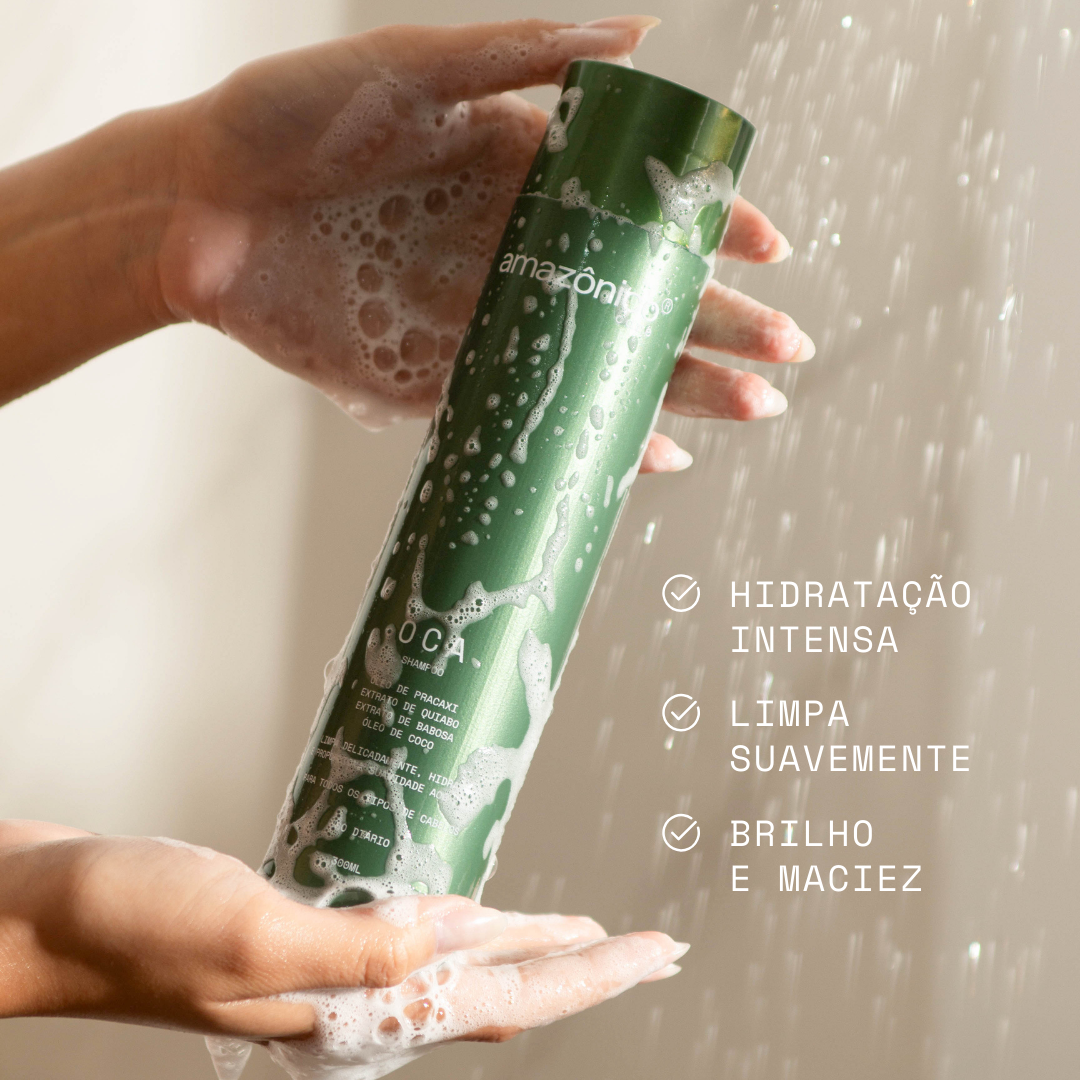 Kit Oca Shampoo + Condicionador + Máscara + Óleo reparador de pontas | Amazônico Care