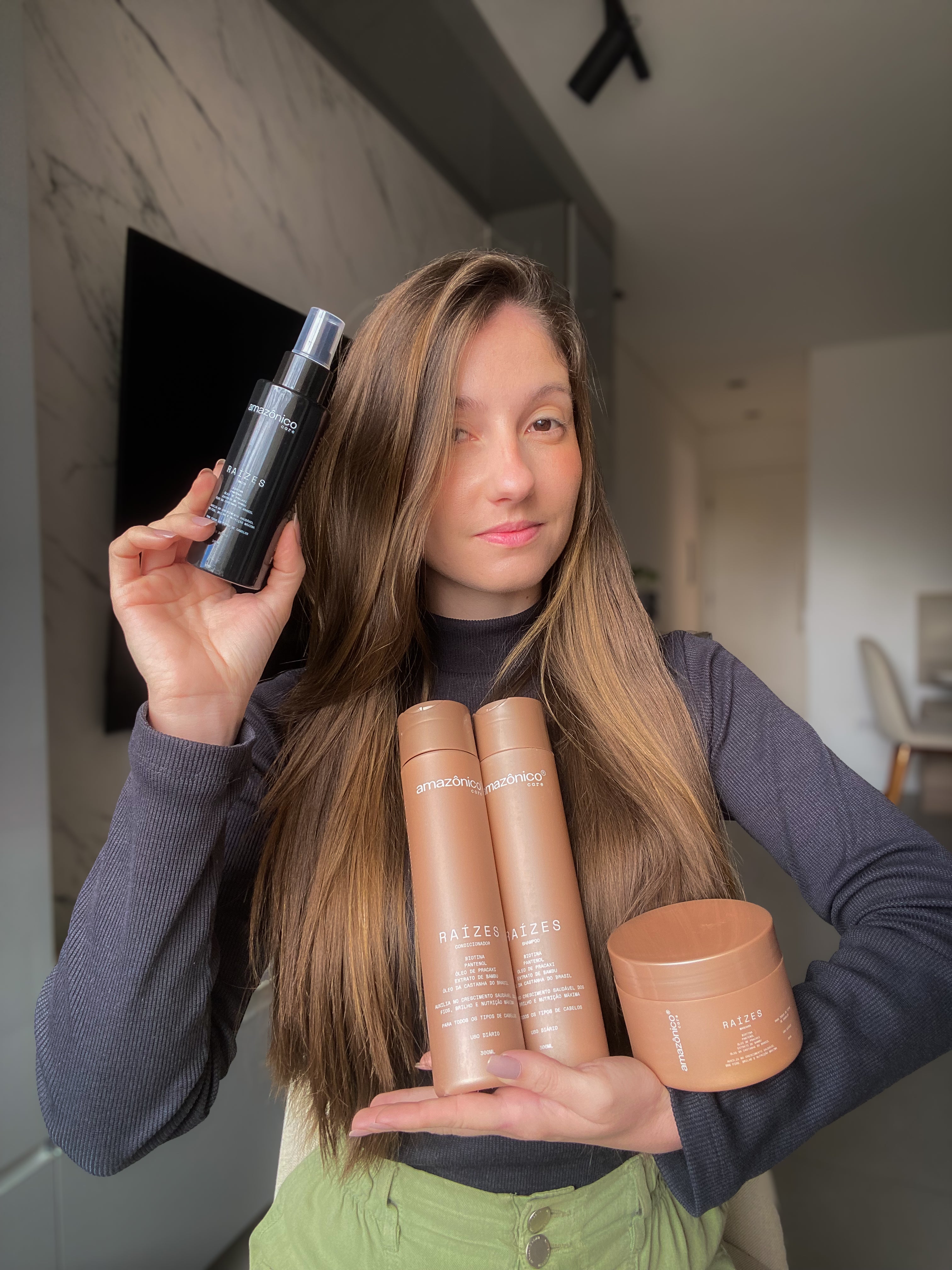 Kit Raízes Shampoo + Máscara + Condicionador + Tônico | Amazônico Care