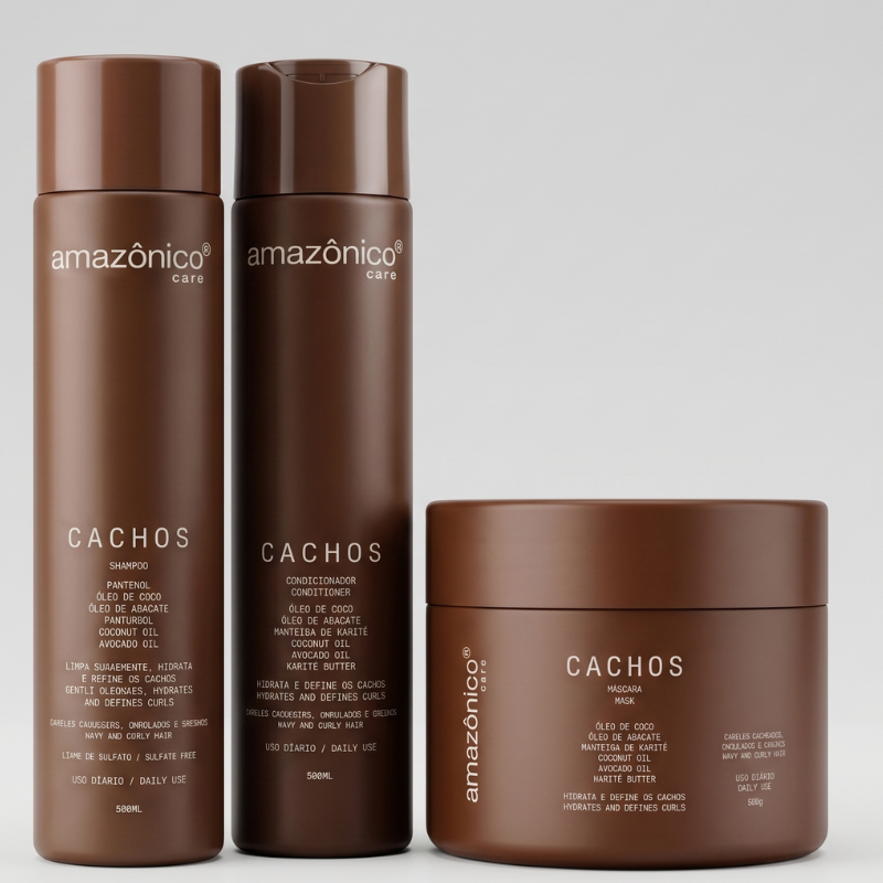 Kit Cachos Definidos- 3 produtos