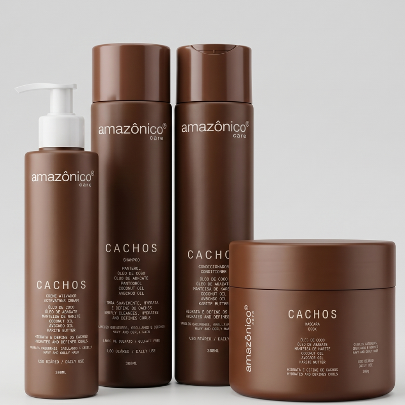 Kit Cachos Definidos Completo - 4 Produtos