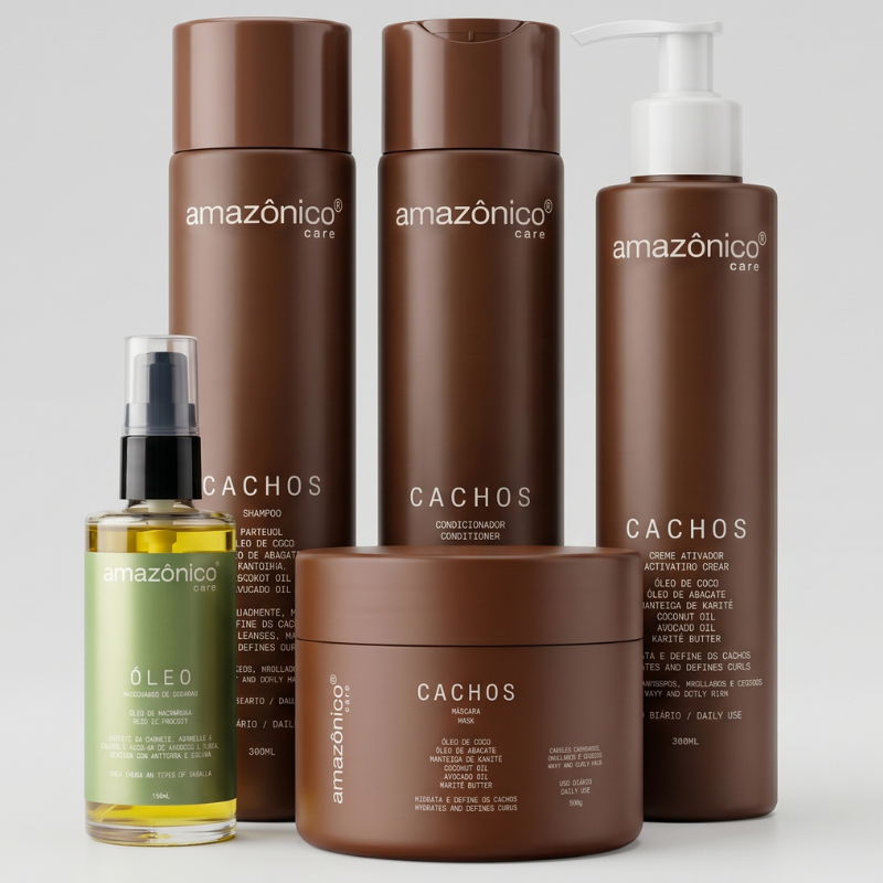 Kit Cachos + Óleo Reparador de Pontas